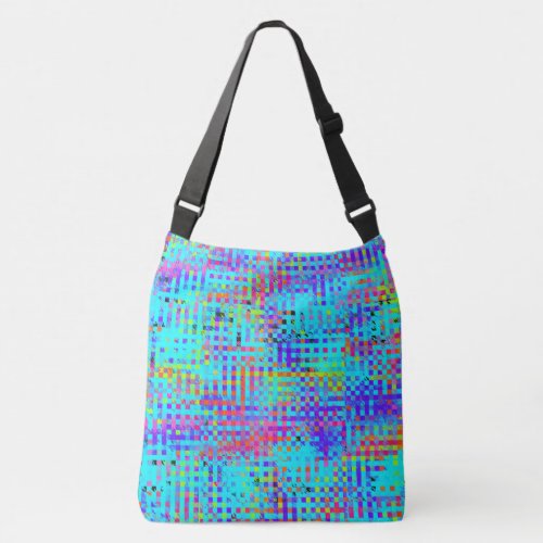 Abstract Structured Chaos Crossbody Bag
