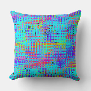 Abstract Structured Chaos Throw Pillow