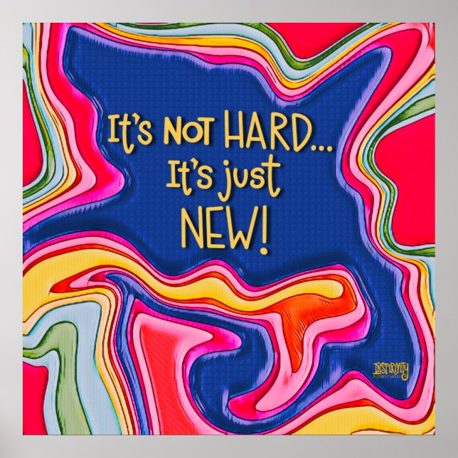 Abstract Students It’s Just New Inspirivity Poster (Front)