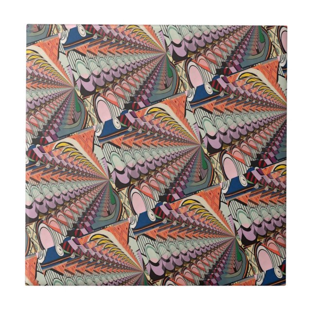 Abstract Style Spanish Tile (Front)