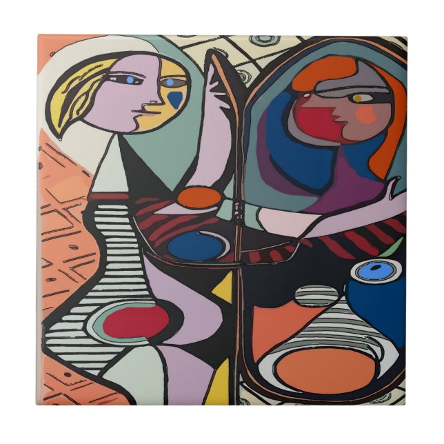 Abstract Style Spanish Tile (Front)