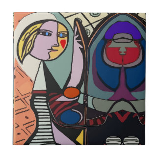 Abstract Style Spanish Tile