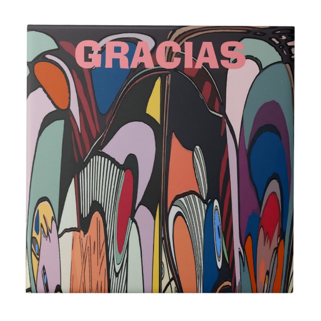 Abstract Style Spanish Tile (Front)