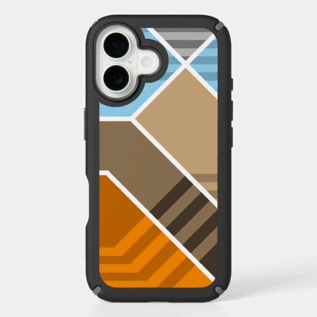 Abstract Subduction Zone Speck iPhone Case (Front)