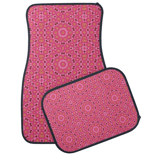 abstract summer car floor mat (Set)