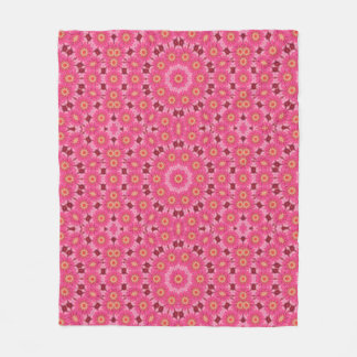 abstract summer fleece blanket