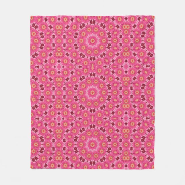 abstract summer fleece blanket (Front)