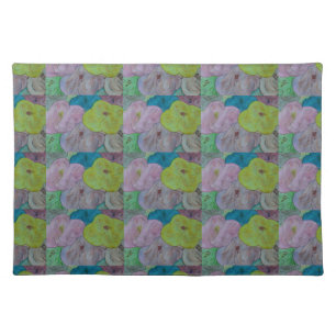 Abstract Summer Floral Placemat
