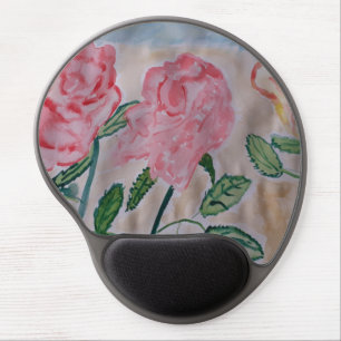 Abstract Summer Roses  Gel Mouse Pad