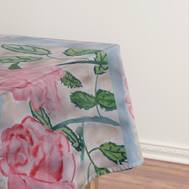 Abstract Summer Roses  Tablecloth (In Situ)
