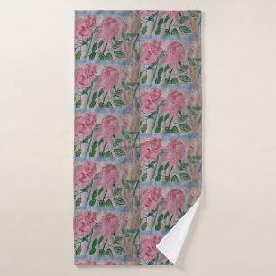 Abstract Summer Roses Towel