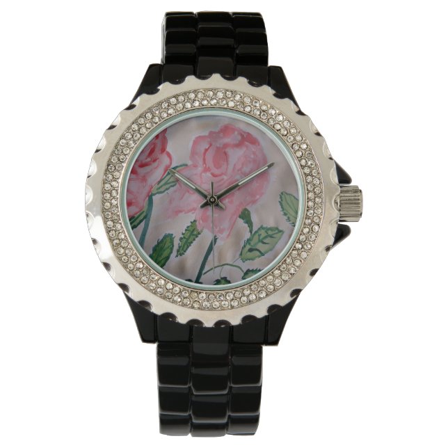 Abstract Summer Roses Watch (Front)