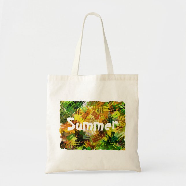 ABSTRACT SUMMER TREES TOTE BAG (Front)