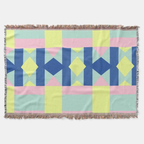 Abstract Summer Vibes Throw Blanket