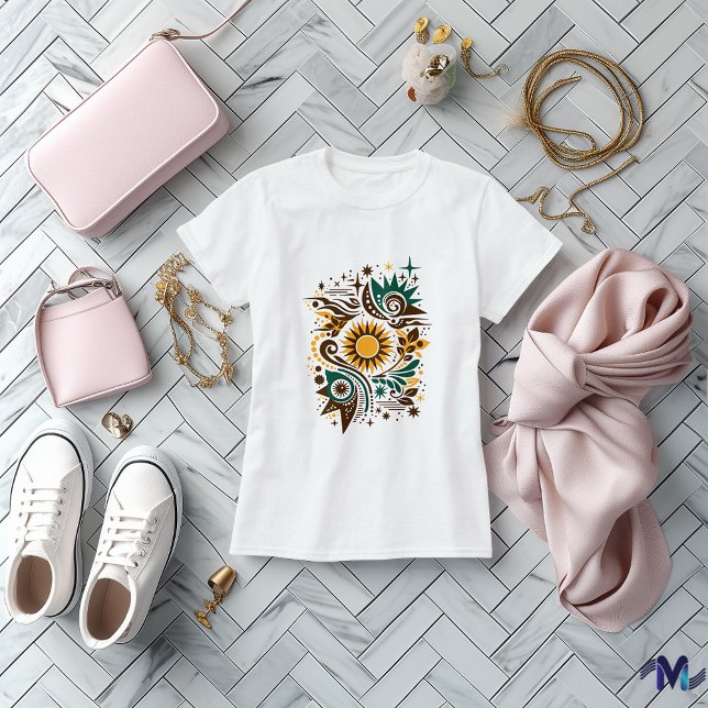 Abstract Sun and Nature Art Design T-Shirt (Creator Uploaded)