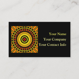 Abstract Sun Business Card Template