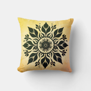 Abstract Sun Pillow