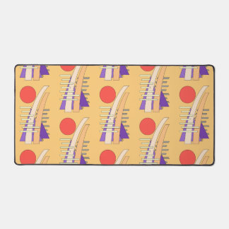 Abstract Sun, Shadows, Reflections, and Structures Desk Mat