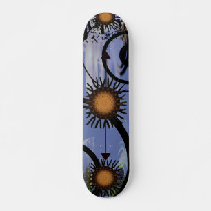 Abstract Sun Skateboard Deck