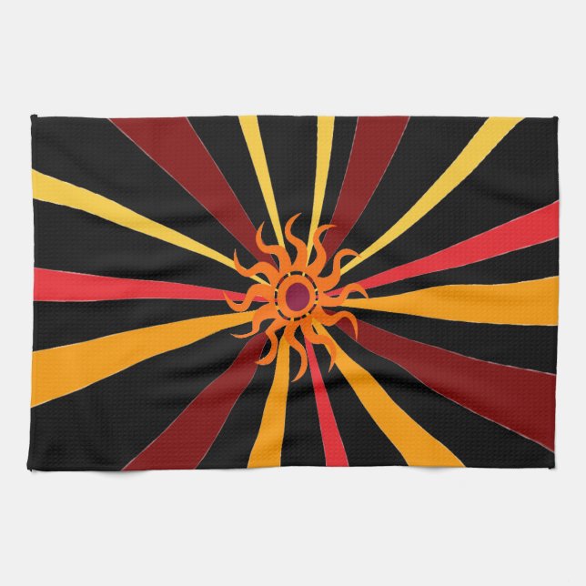 Abstract Sun Towel (Horizontal)