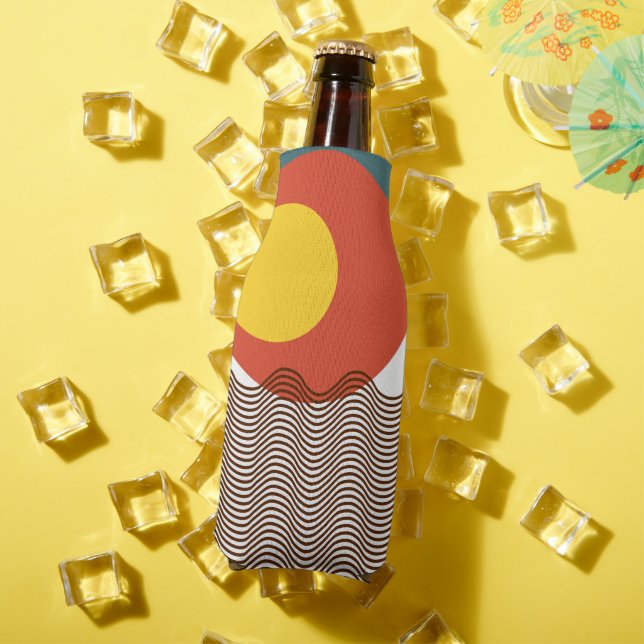 Abstract Sundown  Bottle Cooler (In Situ Summer)