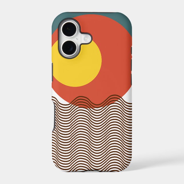Abstract Sundown  Iphone Case (Back)