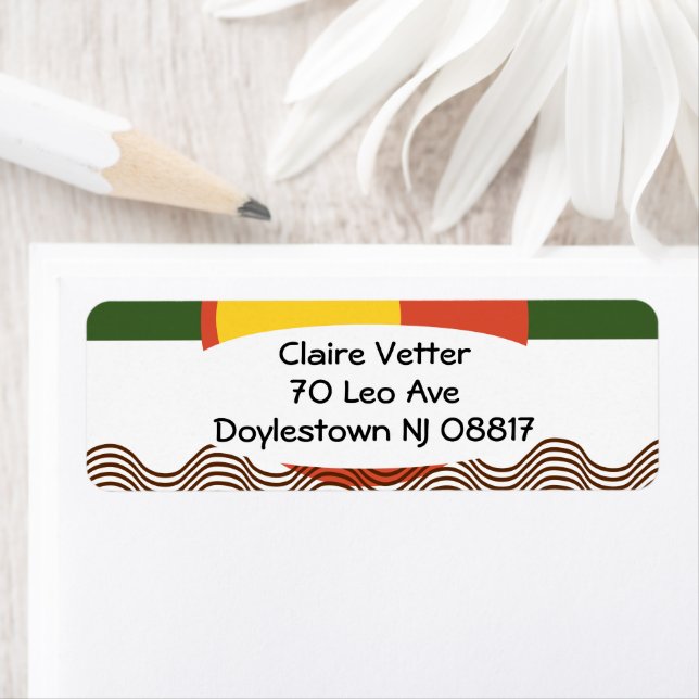 Abstract Sundown  Label (Insitu)