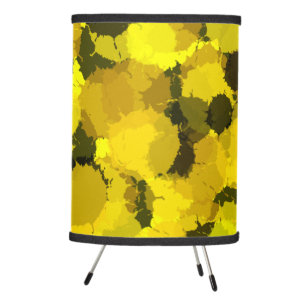 Abstract Sunflower Classic Unique Nature Modern Tripod Lamp