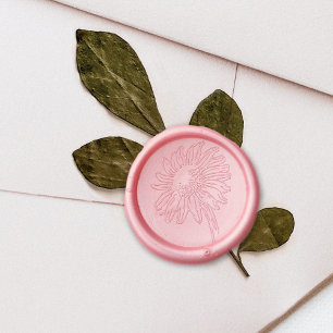 Abstract Sunflower Wax Seal Stamp