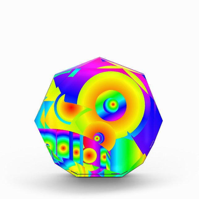 Abstract Sunflowers  Acrylic Award (Front)