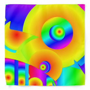 Abstract Sunflowers Bandana