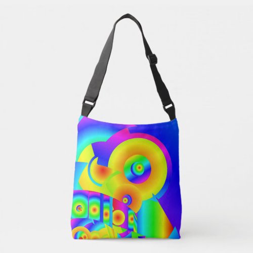 Abstract Sunflowers   Crossbody Bag