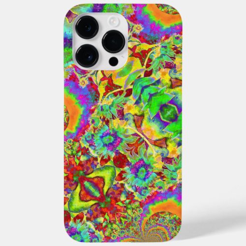 Abstract sunflowers  funky retro flowers   Case_Mate iPhone 14 pro max case