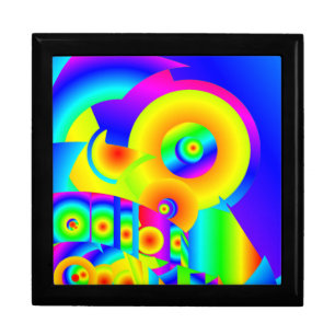 Abstract Sunflowers Gift Box