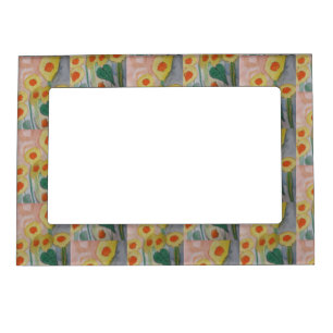 Abstract Sunflowers Magnetic Frame