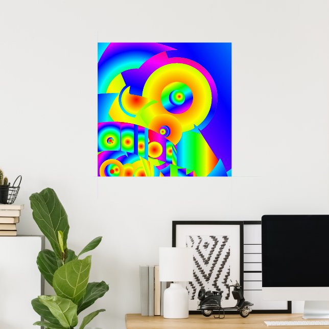 Abstract Sunflowers  Poster (Home Office)
