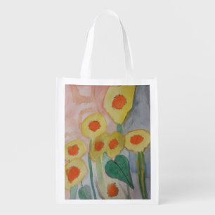 Abstract Sunflowers Reusable Shopping Bag