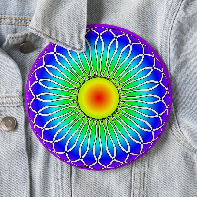 Abstract Sunrise Button (In Situ)