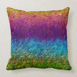 Abstract Sunrise On The Lake Throw Pillow