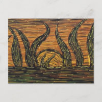 Abstract Sunrise Postcard
