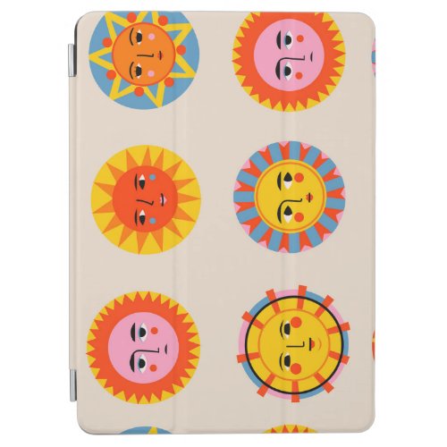 Abstract suns ethnic seamless pattern iPad air cover