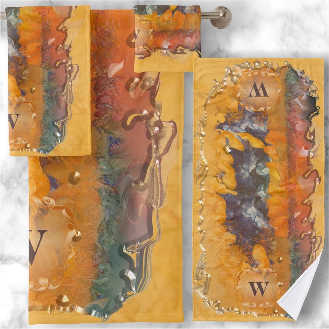 Abstract Sunset 0612 Bath Towel Set (Creator Uploaded)