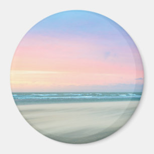 Abstract sunset at the beach in the Hague Magnet