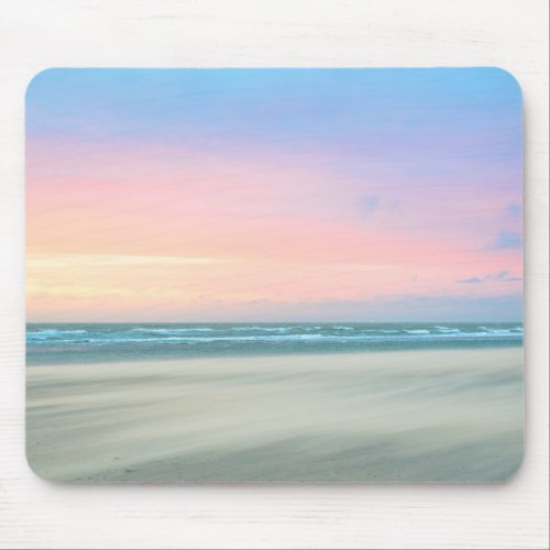 Abstract sunset at the beach in the Hague Mouse Pad