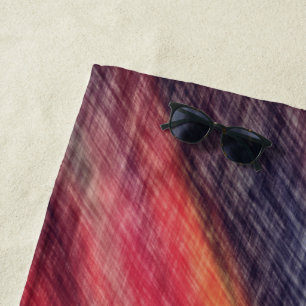 Abstract Sunset Color Beach Towel