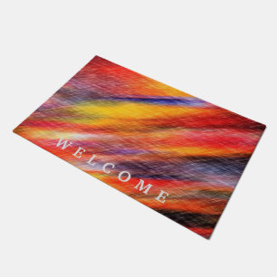 Abstract Sunset Color Doormat