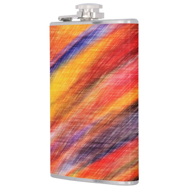 Abstract Sunset Color Flask (Left)