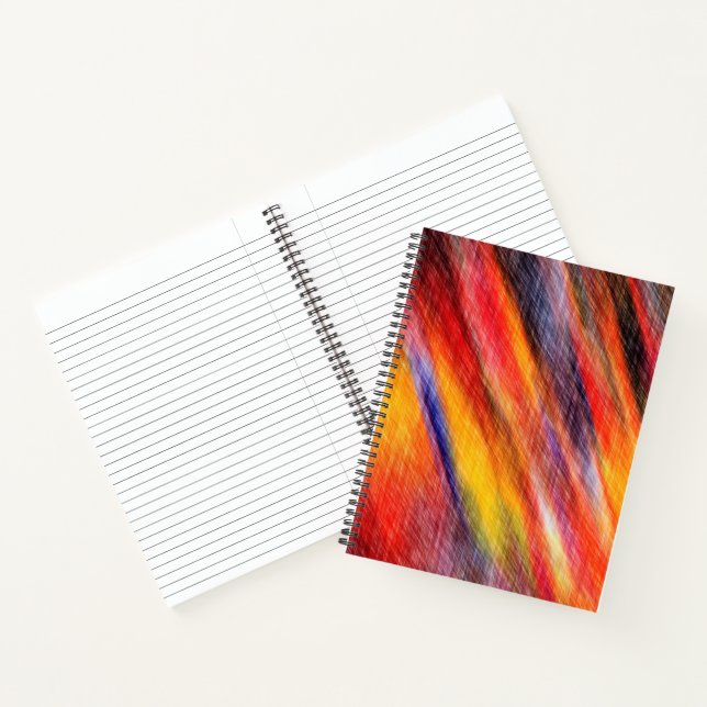 Abstract Sunset Color Notebook (Inside)