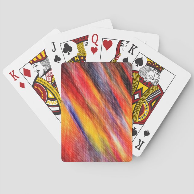 Abstract Sunset Color Playing Cards (Back)