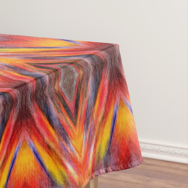 Abstract Sunset Color Tablecloth (In Situ)